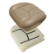 GXARTS Driver Side Bottom Lower Replacement Leather Seat Cover and Bottom Foam 