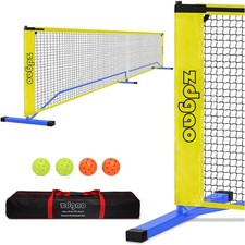 Portable Pickleball Net for Driveway, 22FT Regularion Size Pickle Ball Net wi...