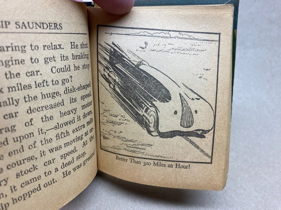 1939 Big Little Book Zip Saunders King of the Speedway, Fine Cond. #1465. Foto 4 de 4