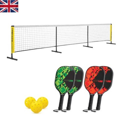 Tragbares Pickleball Set mit 4 Schlägern & einfachem Montierenetz - Genießen Sie draußen