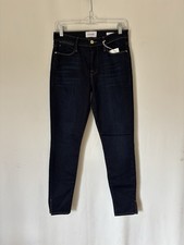 FRAME Jeans 27 Womens Blue Denim Stretch New Le High Skinny Slim