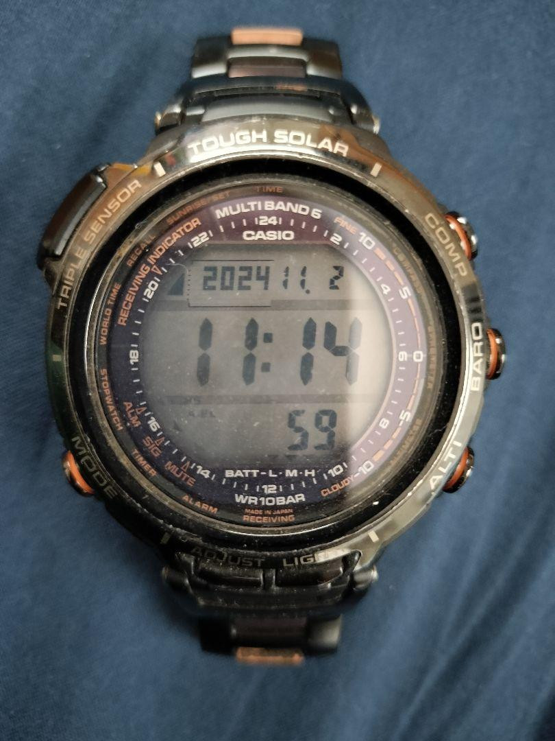 CASIO PRO TREK MANASLU PRX-2000YT Black Titanium Men's CASIO PRO TREK MANASLU PRX-2000YT Black Titanium Men's