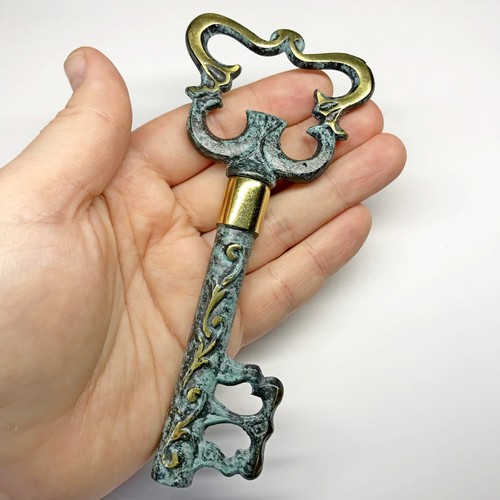 Germany vintage corkscrew key - Brass bottle opener - Picture 3 of 7