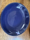 RARE Vintage 1930's Bauer Pottery Ring Soup Plates (2)G1,dark Blue