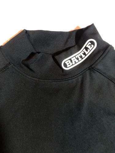 Battle Sports PRO Compression Short Sleeve Mock Neck Shirt Size Y/S Youth Small - Picture 3 of 6