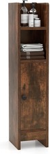 Giantex Small Bathroom Cabinet, Narrow Slim Storage Cabinet w/ 3-Level