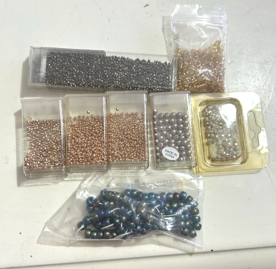 Lote de 33 paquetes de cuentas de semillas para hacer joyas Foto 3 de 4