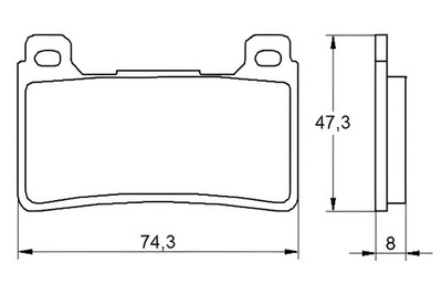 BREMSBELÄGE ACCOSSATO VORNE FÜR HONDA CBR 600 RR 2005 > 2017 1 PAAR ST