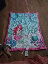 Disney Little Mermaid Ariel Baby Crib Toddler Bed Blanket Quilt Comforter