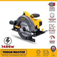 Circular Saw Corded 1400W Heavy Duty Wood Metal Cutting Tool TCT Blade 185x20mm