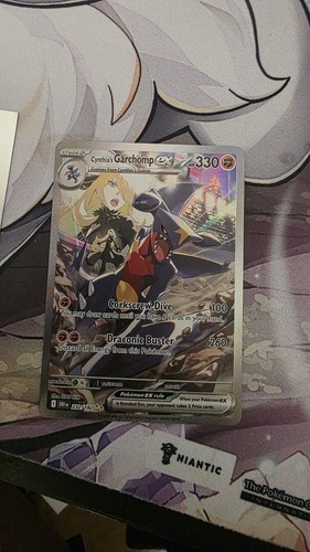Pokemon Destined Rivals Cynthia's Garchomp EX Card 232/182 Sir Pack Fresh