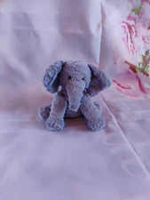  Jellycat "I am Baby Fuddlewuddle Elephant" Tiny FWB6E Blue Plush VERY SOFT