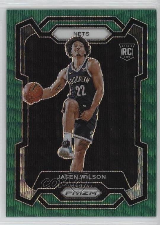 2023-24 Panini Prizm Green Wave Prizm Jalen Wilson #128 0nr3
