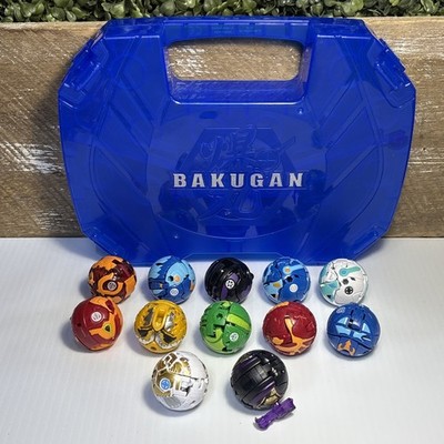 Bakugan Battle Brawlers Lot of 12 Figures w/ Blue Case