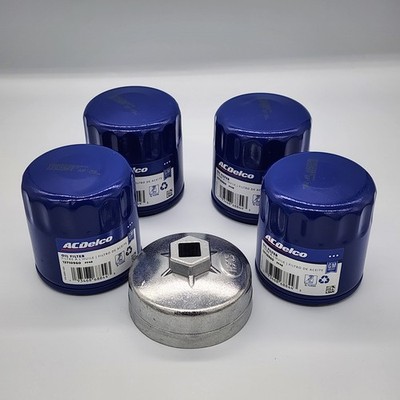 4 Pk Genuine ACDelco Oil Filter PF48 For GM Vehicles With Filter Socket H905 NNB