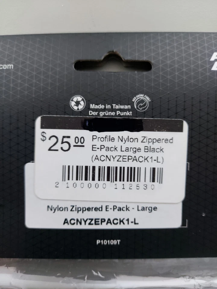 Profile Design Nylon Zippered E-Pack Large Black ACNYZEPACK1-L - Image 3 of 3