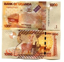 UGANDA 1000 Shillings 2017 s/n DF1772432 Uncirculated