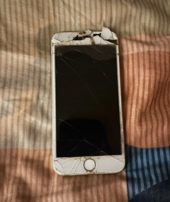 Apple iPhone 6 Silber Handy - Displaybruch