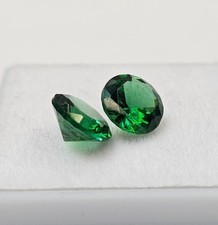 Colombian VVS Green Emerald Round Cut 3-4 Ct Pair EGL Certified Loose Gemstone