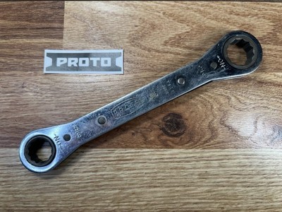 Proto #1196 Ratcheting Box Wrench~ 5/8  & 3/4  12 point Ultrasonic Cleaned