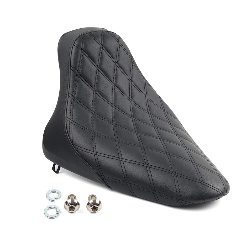 Asiento individual con canastilla de conductor delantero para Harley Softail Fat Boy FLST 2000-2007 07 Foto 2 de 4