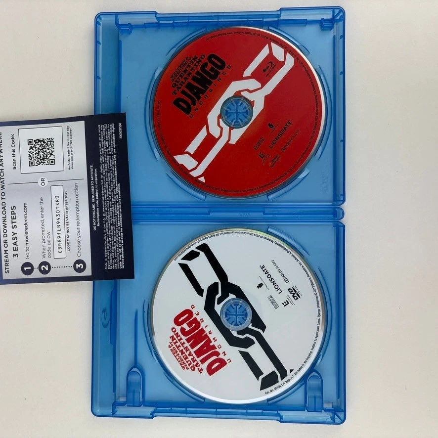 Django Unchained [Blu-ray DVD 2012] Quentin Tarantino Jamie Foxx Christoph Waltz - Image 3 of 4