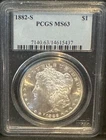 1882-S Morgan $1 Dollar Silver Dollar Coin PCGS MS63 San Francisco