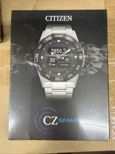 CITIZEN CZ SMART HYBRID JX2006-52E Black Dial Silver Watch - New Sealed In Box