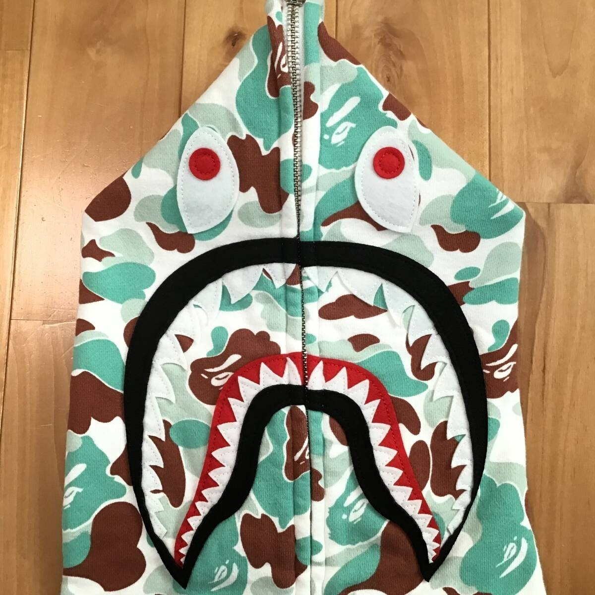 トップス BAPE SENDAI STORE CAMO SHARK 2024 Sendai Store Camo BAPE shark full zip hoodie A Bathing Ape
