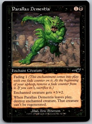 Parallax Dementia 62 Common Nemesis Magic: The Gathering Lightly Played