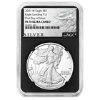 2021-W Proof $1 Type 2 American Silver Eagle NGC PF70UC FDI ALS Label Retro Core