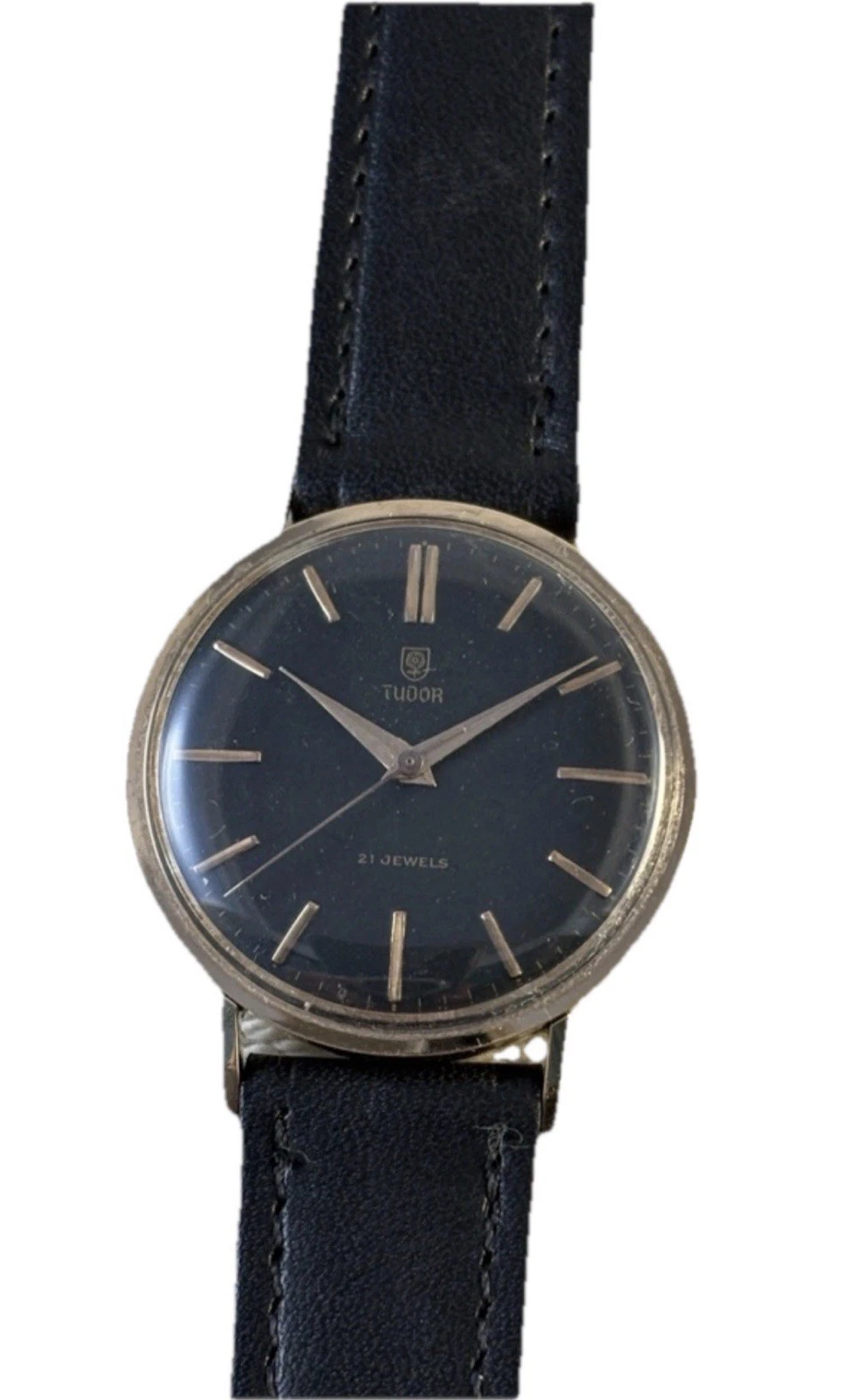 Rolex — Vintage Rolex Tudor RWC Big Rose Manual Wind Gold Plated Mens Watch Serviced