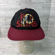 Vtg Washington Redskins Commanders NFL Football Hat Snapback 1 Apparel Black