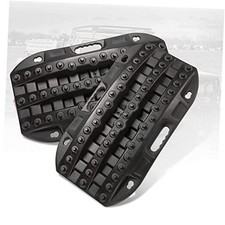 Off Road Traction Boads, 2 Pcs Short Recovery Track Traction Mats for Black