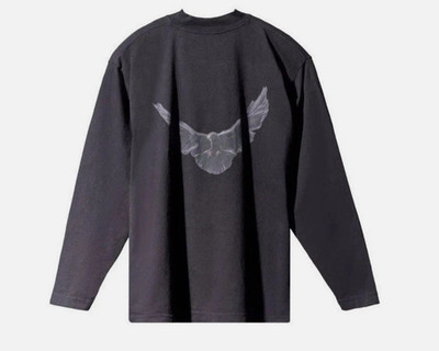 Yeezy YZY Gap Engineered by Balenciaga Dove Long Sleeve Tee Black Large L 10A