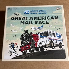 USPS The Great American Mail Race Board Game Opened Box
