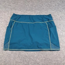 Athleta Skort Womens Large Blue Pocket Lined Athletic Running Tennis Skirt