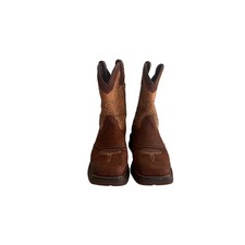 Durango Kids Western Cowboy Boots Brown Tan Square Toe Size 2M