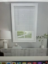 Cordless GII Morningstar 1” Mini Blind 28x64-Pearl White.