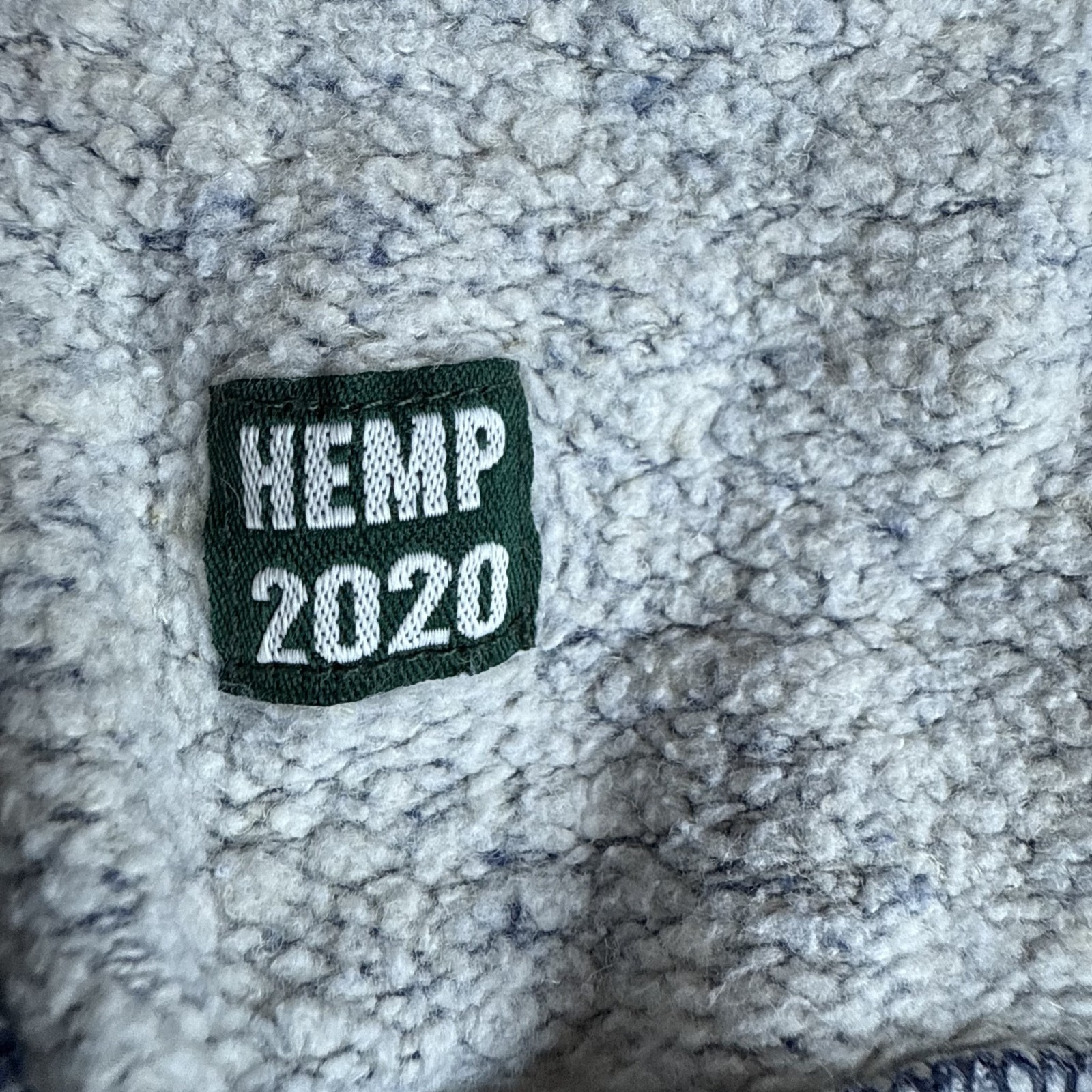 Jungmaven L Large 55% Hemp Organic Cotton Crewneck Sweatshirt Blue Stripe Fleece