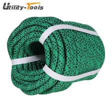 3/8 "x 100' 3250lbs Black Green Braided Polyester Arborist Rigging Rope Garden