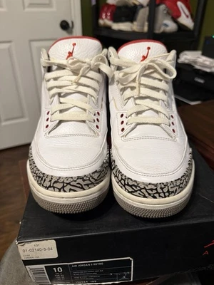 Air Jordan 3 Retro White Cement 2011 - Size 10 - OG Box - image 1 of 4