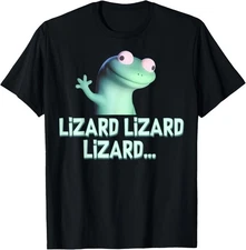 Funny Weirdcore Animal Women Men Lizard Lizard Lizard Meme T-Shirt Gift for Dad,