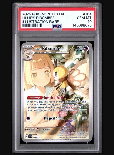Pokemon TCG Lillie’s Ribombee 165/159 IR Journey Together Graded PSA 10