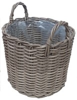 Trendline Pflanzkorb Blumenkasten Blumentopf Ø 46 X 34 Cm Geflochten Beige
