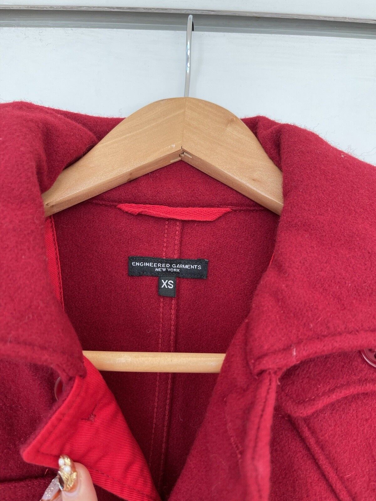 Engineered Garments Cruiser Jacket-Red XS