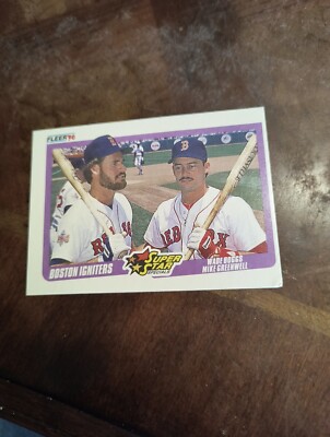 WADE BOGGS & MIKE GREENWELL 1990 FLEER SUPERSTAR SPECIAL #632 FREE