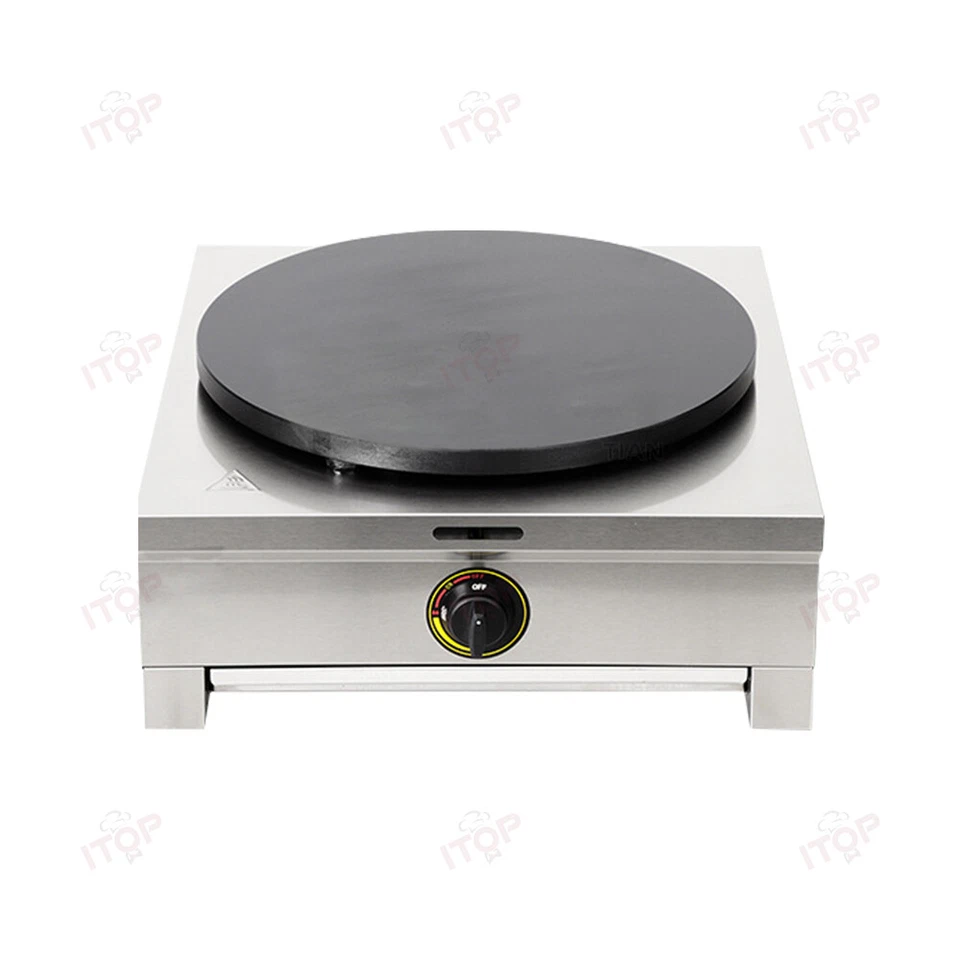 Commercial Pancake Crepe Maker Non Stick Electric / Gas Crepe Baking Pan Griddle - image 3 of 4