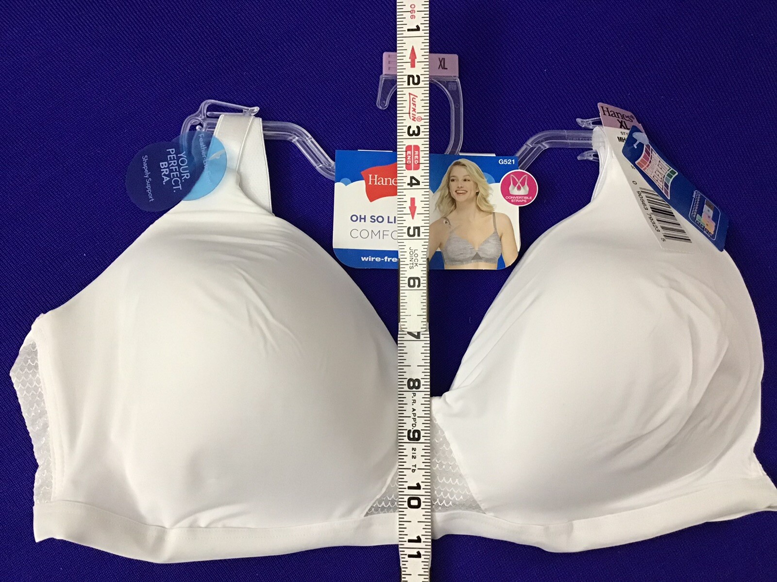 New Hanes XL Bra G521 Soft Padded Full Cover Light Comfort Wirefree