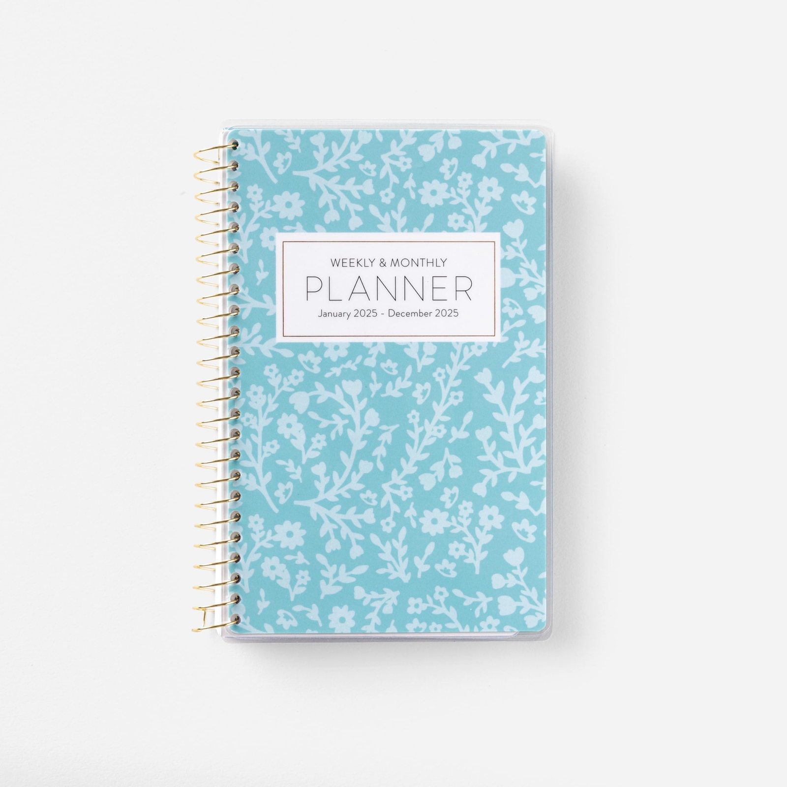 Pocket Calendar 2025 Floral | Weekly Checklists | Monthly Calendar Layout | P...